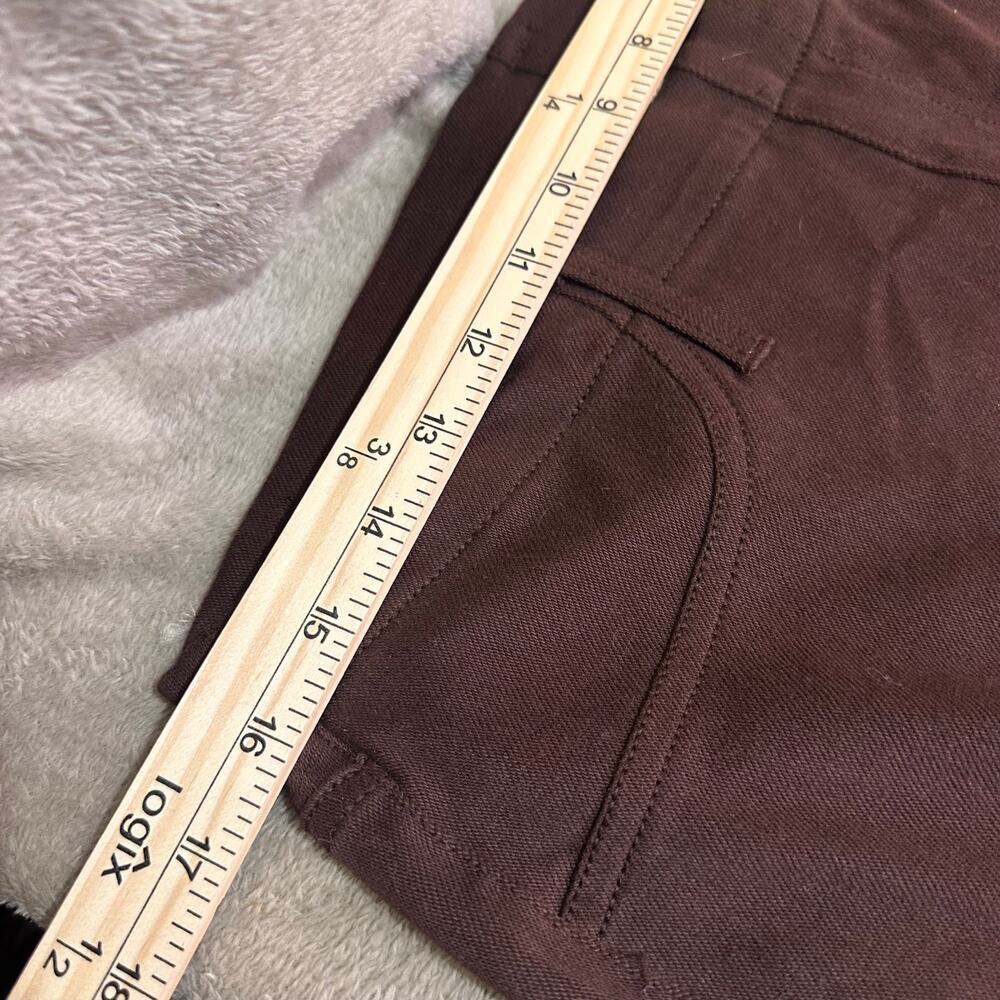 Bundle Women’s Size 16 Pants White Cargo Capris + Brown Straight Leg Pants - Picture 15 of 16